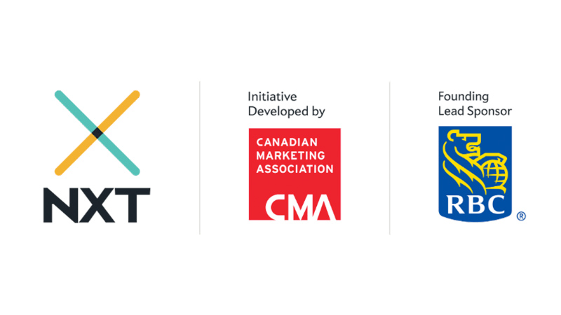 RBC-partnership-Banner CMA NXT, CMA and RBC logos on white background
