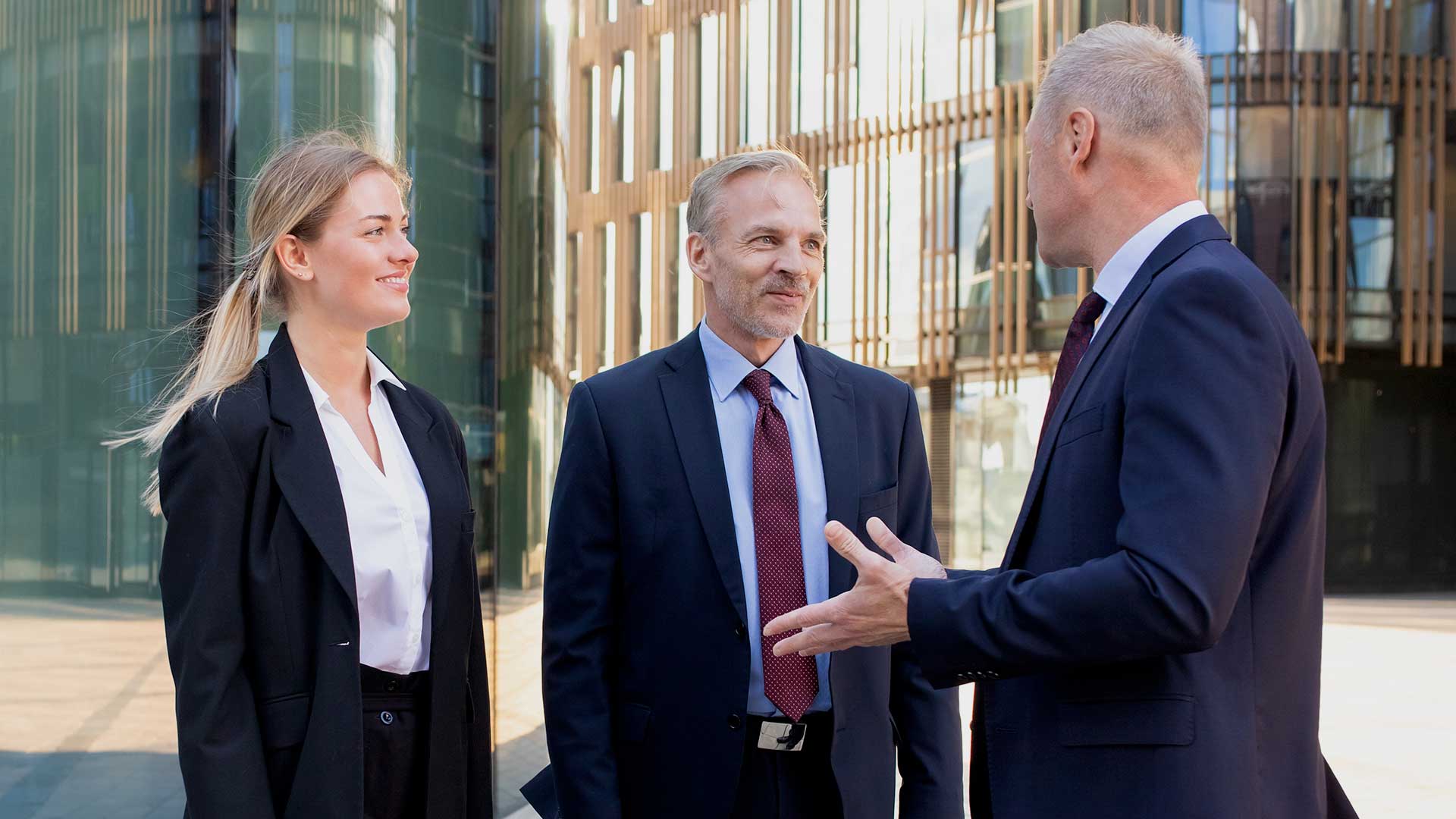 Corporations Business people having a discussion